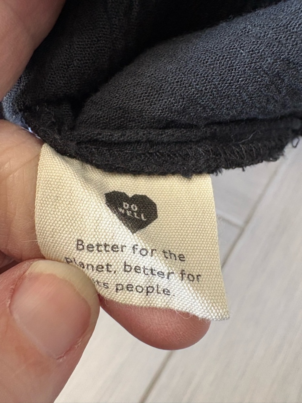 Madewell Black Smocked Square-Neck Peasant Blouse - Picture 3 of 5